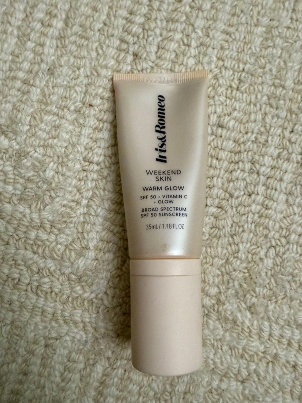 Iris & Romeo Weekend Skin Warm Glow Primer SPF 50 — Cream